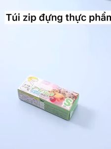 Set 3 hộp túi zip đựng thực phẩm tái sử dụng nhiều lần trong tủ lạnh