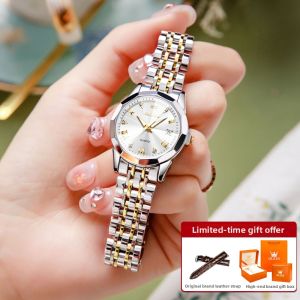 OLEVS | Luxurious Red Ladys Quartz Watch