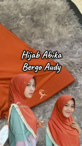New Hijab Abika Bergo Audy AB 112 Bata Kerudung Instan Stella Premium