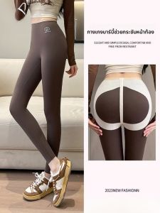 miiow | Womens Sharkskin Yoga Pants Fleece Lined Autumn Winter Coffee Color Base Layer Pressure Relief Leggings New 2023 Style
