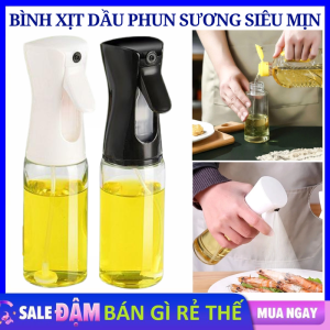Chai Xịt Dầu Thủy Tinh - Bình Đựng Dầu Ăn Xịt Phun Sương Mịn Cho Đồ Nướng Nồi Chiên Không Dầu 200ML - Bình Xịt Dầu Cao Cấp