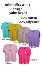 YALEX Customizable Minimalist T-shirt Design Round Neck and Colorful Design