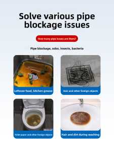 Sams Best Selling Pipeline Unblocking Bubble Powder Strongly Dissolves Toilet Kitchen Sink Oil Stain Blockage Cleaning Supplies