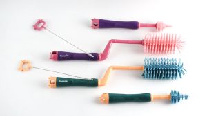 Popsykids Silicone Bottle Brush Set 3 in 1 - Sikat Botol Bayi Silikon 3 in 1 BPA Free