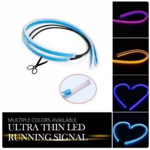 Lampu LED DRL Alis 30CM 45CM 60CM Tempel Flexible 30 CM 45 CM 60 CM Mobil Motor Sein Running Welcome