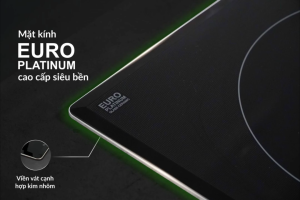 Bếp từ đôi thông minh Eurosun EU T508MAX mặt kính Euro Platinum hiện đại công suất mạnh mẽ