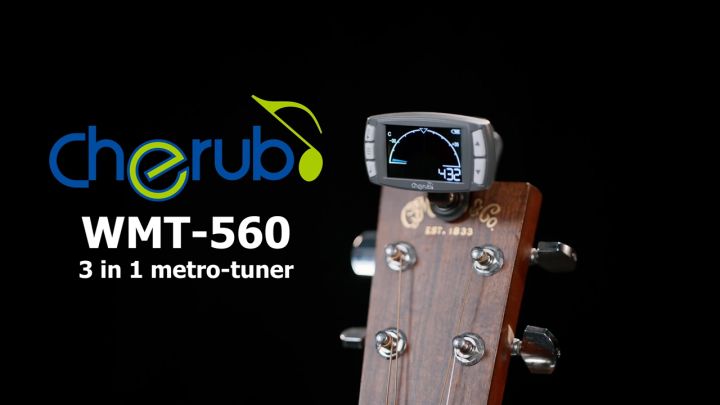 3 in 1 Metronome Tuner Tone Generator Metro-Tuner Gitar Bass Ukulele Gitarlele Cherub WMT-560