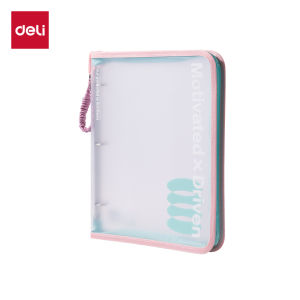 deli | Túi Đựng File A4 Chống Nước Có Dây Kéo Hình U