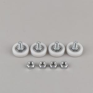 YEGBONG | 4 Cái M6 Vít Ren Ngoài Vòng Bi Ròng Rọc Con Lăn Cửa Trượt Nylon Cho Nội Thất Tủ Bánh Xe Di Chuyển Bằng Kim Loại