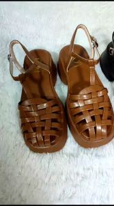 Sandal Tali Wanita Wedges Import Sandal Fashion Terbaru Sepatu Heels Style Korea Murah Kekinian