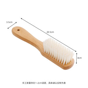 Wooden Handle Shoe Brush Soft And Hard Bristles for Cleaning Shoes Laundry Hard Bristle for Oil Application Home Use