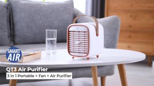 SMART AIR QT3 Mini Portable Air Purifier (Filters PM2.5 Viruses Pollutants Dust)