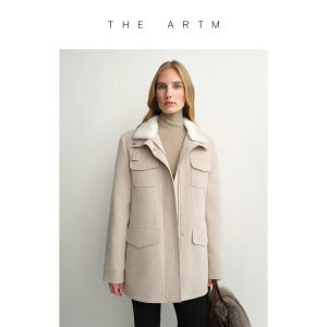 Luxury Style Natural Material Winter Parka for Women