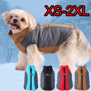Autumn Winter Pet Dog Jacket Coat For Small Medium Dogs Cats Reflective Puppy Warm Clothes With D-ring Yorkshire Bulldog Apparel