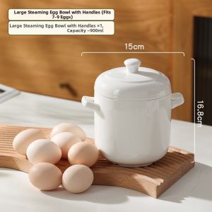 Yomerto | Ceramic Water-bath Steaming Pot Small Stew Bowl
