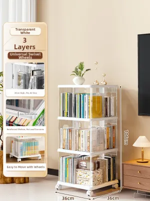 XINGYOU | 360 Rotatable Movable Bookshelf
