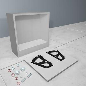 2PCS/SET Rak Sepatu Putar Kipas Aksesoris Rak Sepatu Stainless Steel Engsel Rak Sepatu Kipas