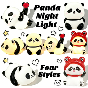 Bandai | Hot sell Panda LED Night Light Living Room Cute Panda Plastic Lamp Bedside Decor Creative Night Light Birthday Gift Decoration
