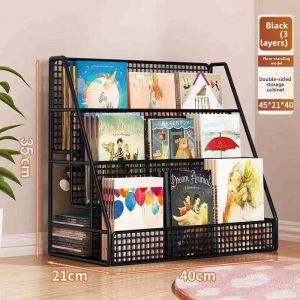 MEIKAIBIN | Under Table Picture Book Storage Mobile with Wheels Bookshelf