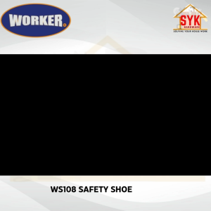 SYK Worker WS108 Low Cut Safety Shoe Black Leather Men Boots Construction Works Shoe Kasut Kerja Lelaki