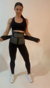 Korset Olahraga Pembakar Lemak Body Shaper Pelangsing Perut Double Strap