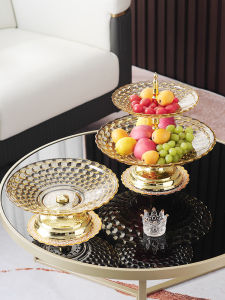 Luxurious Acrylic Multi-layer Fruit Tray Candy Snack Tray for Living Room Home Use Commercial KTV Special Watermelon Tray