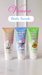 MAKE BEAUTY - VIENNA PANTHENOL BODY SCRUB 200ML TUBE - LULUR VIENNA TUBE PANTHENOL- BODY SCRUB