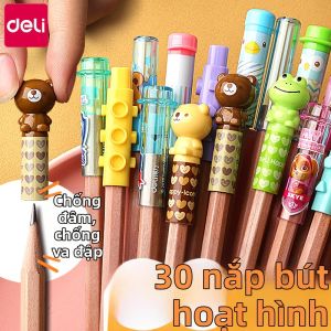 deli | Nắp Bút Chì Bảo Vệ Dạng Công Chúa Mềm Silicon Mở Rộng Bút Dụng Cụ Học Tập