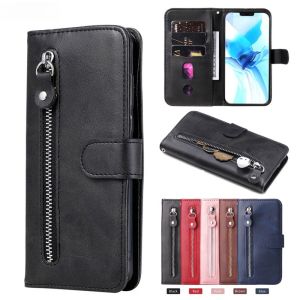 Zipper Flip Case Vivo Y19s Y03 Y03T Y18 Y28 Y17s Y38 Y100 Y36 Y27 Y27s Y02 Y02A Y02T Y35 Y22 Y22s Y16 Y02s Y21 Y15S Y15A Y76 Y300 X200 V40 V29e Lite Pro Mini Leather Wallet Cover