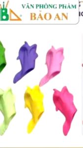 VỈ 4 CHIẾC - Hình Cá. Đệm điều chỉnh tay cầm Bút mài thầy Ánh chất liệu silicol dẻo độ bền cao