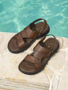 Reddragonfly | Summer New Mens Sandals Leather Soft Bottom Comfortable