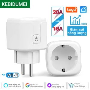 kebidumei | Ổ Cắm Thông Minh Tuya EU16A/20A WiFi Với Chức Năng Giám Sát Điện Năng Điều Khiển Từ Xa Qua Ứng Dụng Smart Life Hỗ Trợ Google Assistant & Alexa