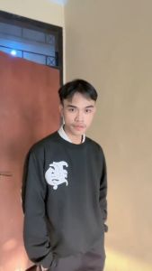 Sweater Crewneck SONG OF HEMAN Pria Wanita Katun Fleece Tebal Terbaru