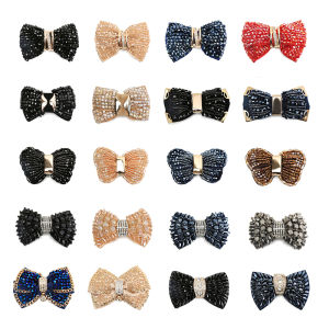 DIY Handmade Water Diamond Shoe Buckle Womens Sandals Decorative Hardware Self-Adhesive Butterfly Knot Shoe Accessories