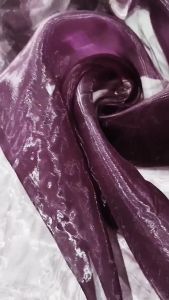 Kain Organdi Kaca Silk Grade A Premium warna BURGANDY Bahan Dekorasi Gamis Kebaya Dress Korea Modern