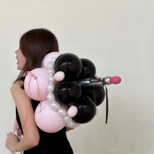 Balloon Hat Cake Balloon Birthday Girl Decorative Photography Prop Party Background Fresh Style round Shape Latex Balloon