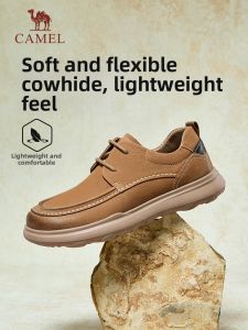 CAMEL | Giày Đế Mềm Da Thoáng Khí Phong Cách Retro Dành Cho Công Sở Và Thường Ngày