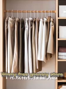 with clip Coat hanger Pants rack Hanger Hangers can be hung together to save space clothespin hook up