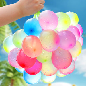 Quick Fill Water Balloons Automatic Knot Outdoor Water Gun Battle Childrens Festival Supplies Pure Color Latex Balloons