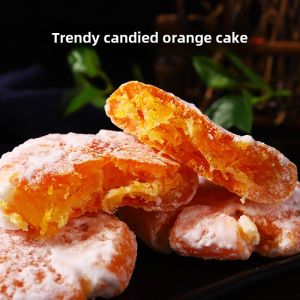 Traditional Handmade Orange Biscuits 500g Sweetened with Rock Sugar Special Product from Chaozhou Guangdong Tangerine Rind Snacks