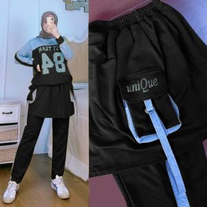 TK SETELAN TEAM 84/SET OLAH RAGA WANITA/SET BABY TERRY TEBAL REAL PIC