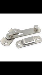 Then cài khóa cửa chốt khóa cửa chất inox bền bỉ và chắc chắn