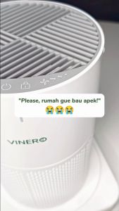 Vinero Moon Portable Air Purifier HEPA Filter Negative Ion USB Type-C