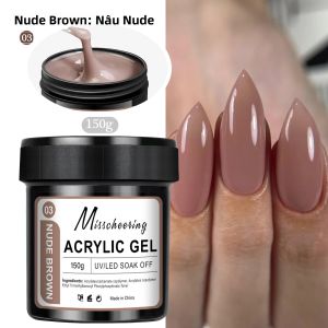 Gel Làm Móng Nhanh 15/30g Màu Trắng Nude Hồng Trong Suốt Đa Năng Chất Liệu Acrylic Có Thể Tẩy Sạch Bằng Dung Dịch Dùng Được Với Đèn UV/LED Dành Cho Salon.