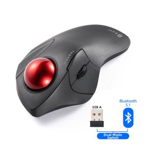 Hinomi | Ergonomic Trackball Dual-Mode Silent Vertical Wireless Mouse