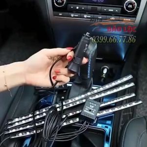 Đèn Led Chiếu Sáng Gầm Ô Tô 7 Màu 12V Kèm Remote Điều Khiển