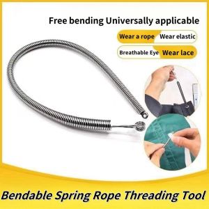 Bendable Spring Rope Threading Tool Multifunctional Spring DIY Threading Tools Waist Rope Auxiliary Device Sewing Tool