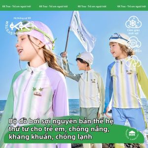 Kocotree | Bộ Đồ Bơi Trẻ Em 3 Mảnh Tay Dài Chống Nắng
