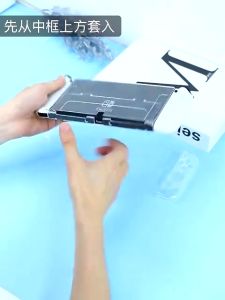 Hard Transparent Protective Case for Nintendo Switch OLED/ Switch 2 Flip Shell for NS OLED Crystal Dockable Cover