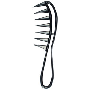 Wide-Tooth Plastic Comb for Women Hair Salon Anti-Static Large Teeth Hair Curling Comb Professional Hairdressing Tool